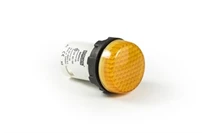 MB Series Plastic with LED 12V AC/DC Yellow 22 mm Pilot